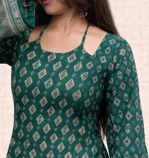 Trendy printed fancy tie-up kurti - Image 1