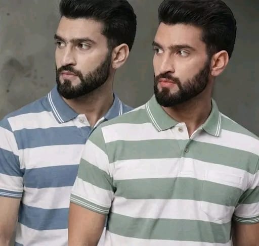 Ccotton Blend half sleeves solid polo tshirt - Image 5