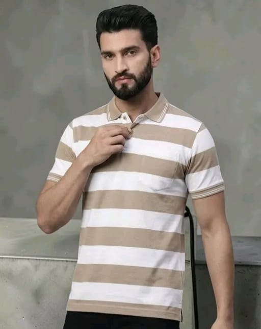 Ccotton Blend half sleeves solid polo tshirt - Image 6