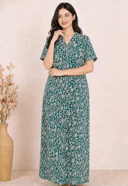 Cotton nighty women - Image 3