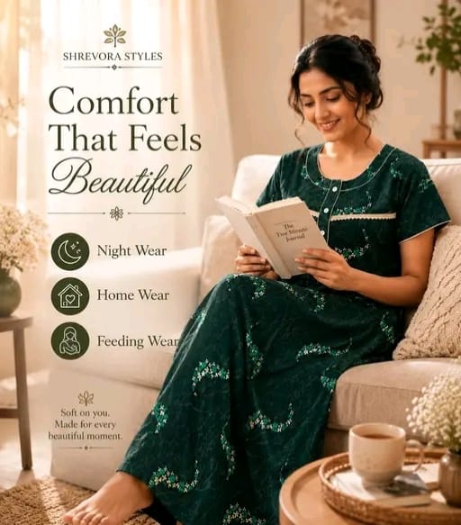 Cotton nighty women - Image 2