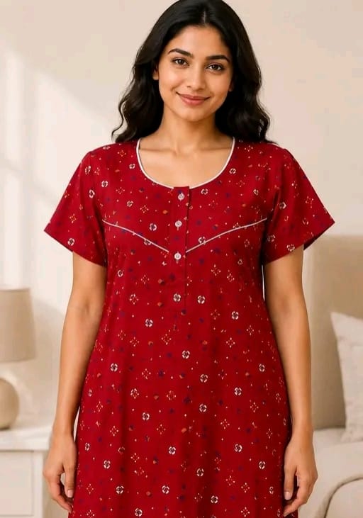 Cotton nighty women - Image 3