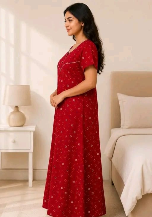 Cotton nighty women - Image 4