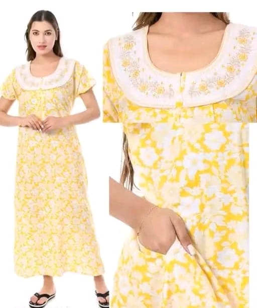 Cotton nighty women - Image 3