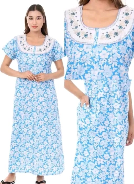 Cotton nighty women - Image 6