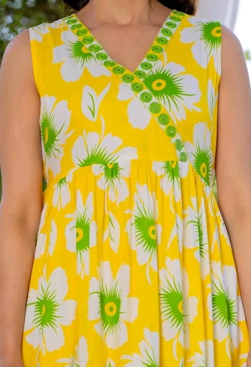 Anarkali flower printed embroidery - Image 9