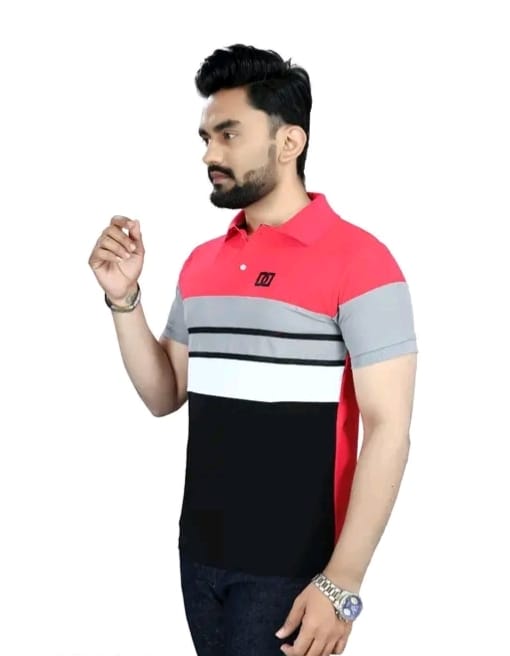 Men's t-shirt polo half sleeves - Image 4