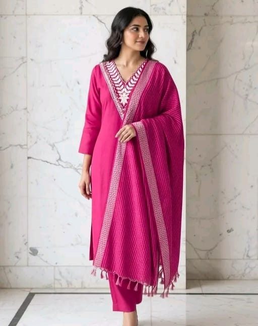 Kurti set with pants - Image 2