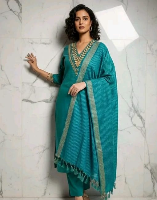 Kurti set with pants - Image 5