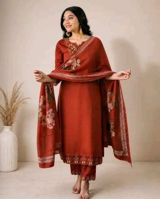 Kurti pant with dupatta set - Image 2