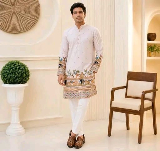 Men's printed kurti - Image 1