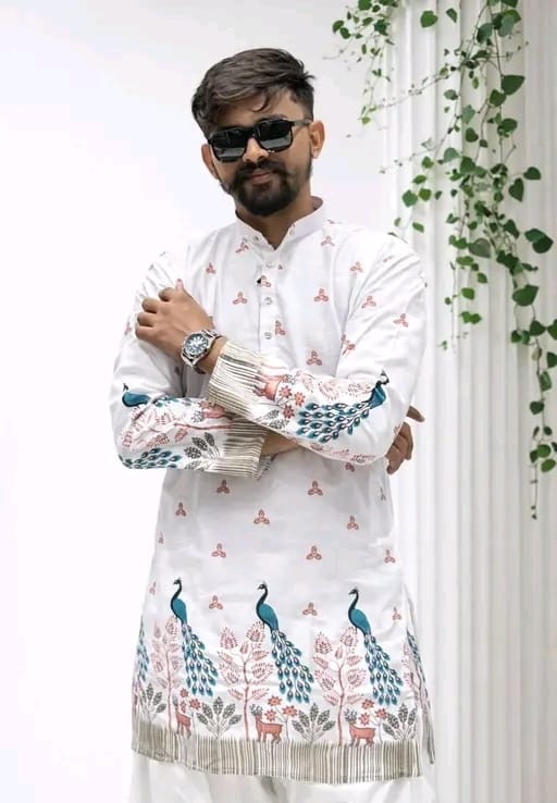 Printed kurta for men - Image 2
