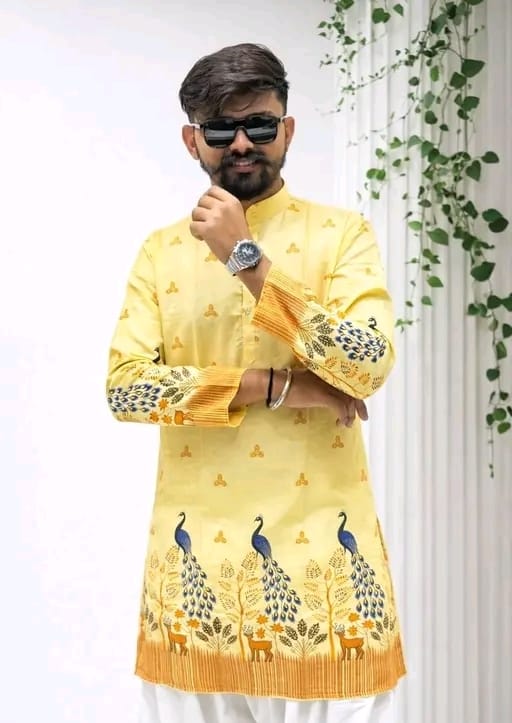 Printed kurta for men - Image 5