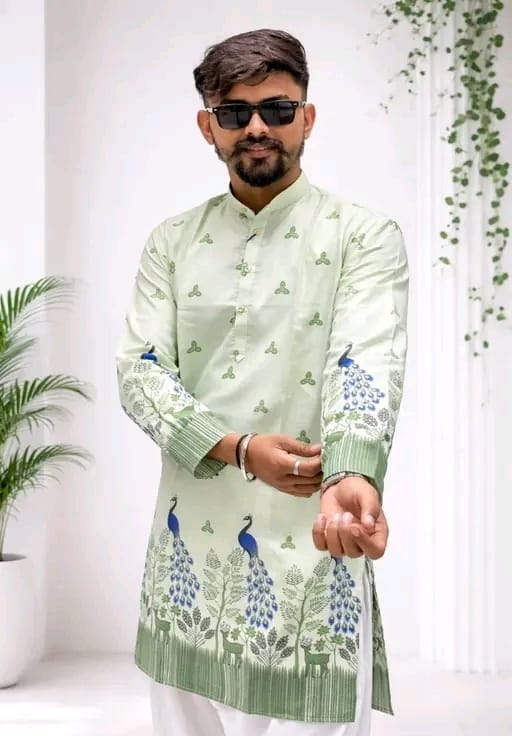 Printed kurta for men - Image 6