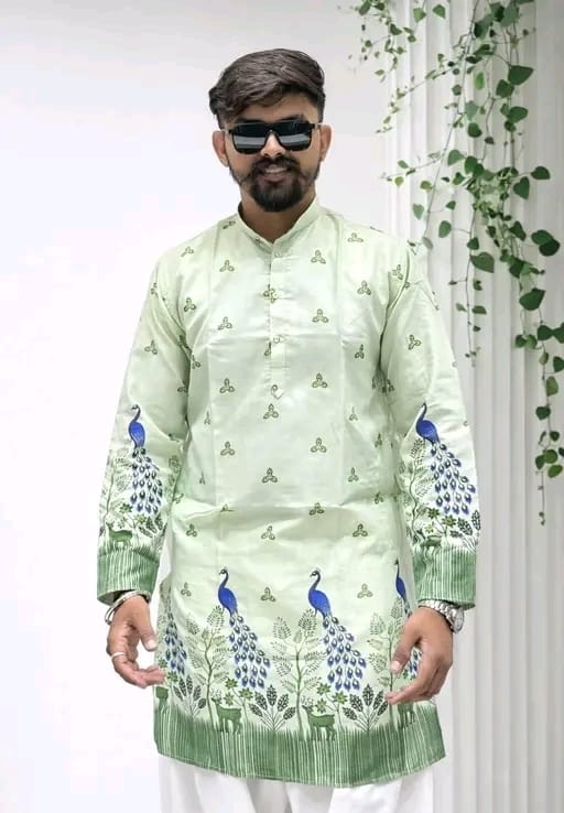 Printed kurta for men - Image 7
