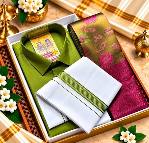 Saree & shirt combo - Image 1