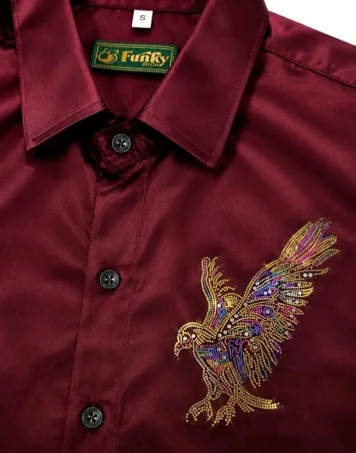 Men's luxury party wear casual shirts - Image 1
