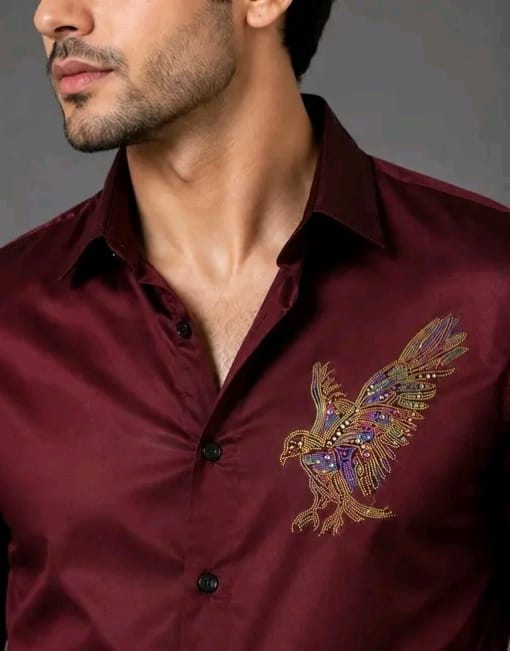 Men's luxury party wear casual shirts - Image 2