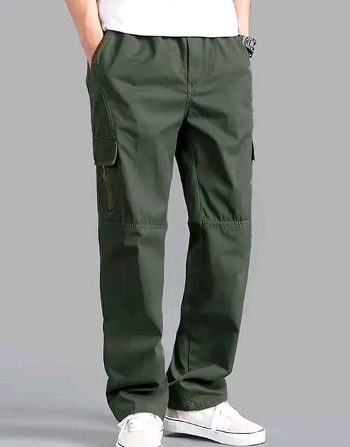 Cargo pure cotton pants - Image 1