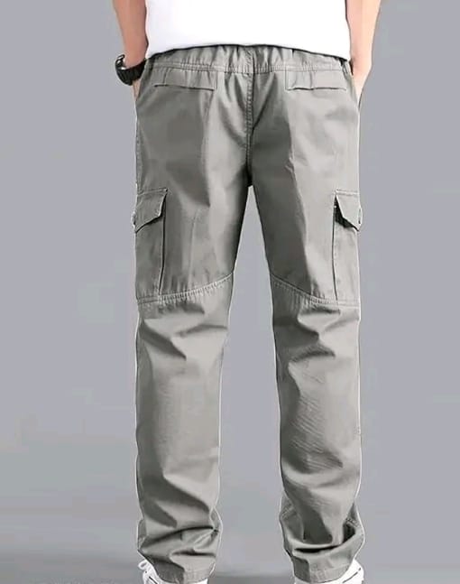 Cargo pure cotton pants - Image 4