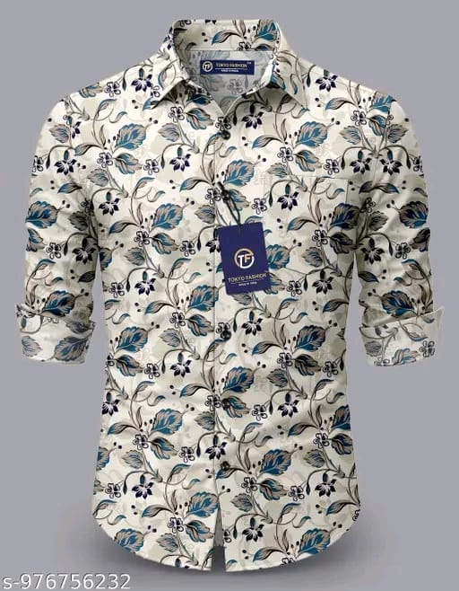 Button stylish premium printed shirt for men - Image 2