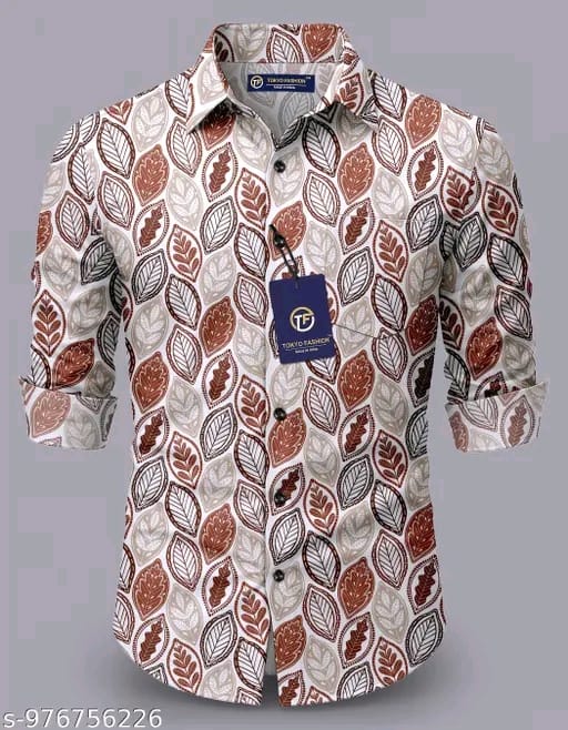 Button stylish premium printed shirt for men - Image 5