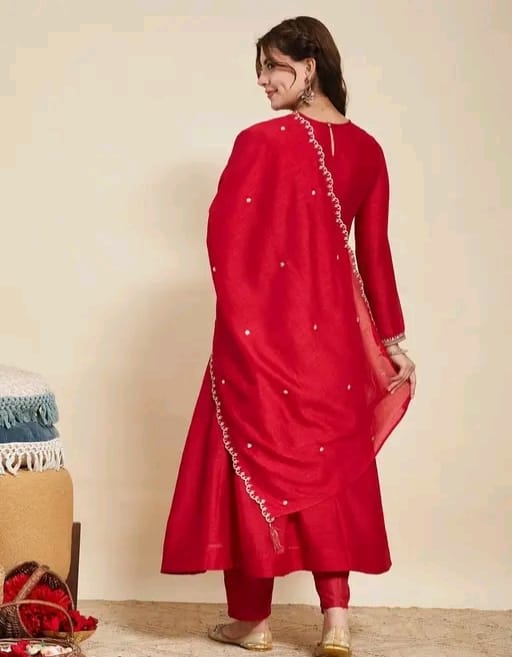 Embroidered anarkali suit - Image 2