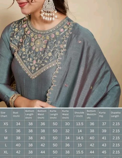 Embroidered anarkali suit - Image 12
